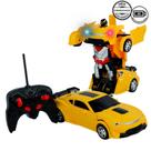Carrinho de Controle Remoto Transformer Amarelo - Dt