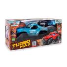 Carrinho de Controle Remoto Turbo Max Solta Fumaça Recarregável Azul Polibrinq CAR816 Carrinho de Controle Remoto Turbo Max Solta Fumaça Recarregável Azul Polibrinq CAR816