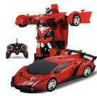 Carrinho De Controle Remoto Vira Transformers Lamborghini