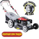 Carrinho De Cortar Grama Nakashi LR225TE Motor 4T Gasolina Equipado Com Tração Uso Profissional