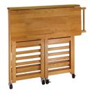 Carrinho de cozinha Winsome Foldable Wood Light Oak 88x96x44cm