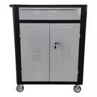 Carrinho de ferramentas fechado com 1 gavetas cor preto ref.1059 fercar cs07