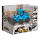 Carrinho de Fricção - Mini Trator - Pá Articulada - Azul - Unik Toys Carrinho de Fricção - Mini Trator - Pá Articulada - Azul - Unik Toys
