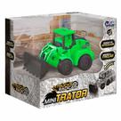 Carrinho de Fricção - Mini Trator - Pá Articulada - Verde - Unik Toys Carrinho de Fricção - Mini Trator - Pá Articulada - Verde - Unik Toys