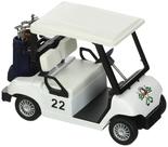 Carrinho de golfe de brinquedo KinsFun, modelo de metal fundido sob pressão com ação de retração