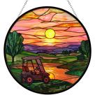 Carrinho de golfe Sun Catcher para pendurar vitrais HYPESTYLE