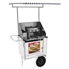 Carrinho de Hot Dog Cefaz Simples Branco Pneumáticas e Toldo BS08P/T