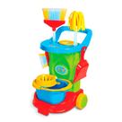 Carrinho de Limpeza Brinquedo + 3 Anos Verde 6 Acessórios Maral