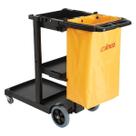 Carrinho de limpeza para zeladores Winco PJC-4538 Heavy-Duty com bolsa de 95L Carrinho de limpeza para zeladores Winco PJC-4538 Heavy-Duty com bolsa de 95L