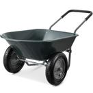 Carrinho de Mão Best Choice Products - Roda Dupla - Cinza Escuro