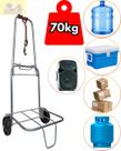 Carrinho De Mão DobráveL bagagem 70kg carga para Maleiro Caixa Térmica Cooler Praia Feira Sacoleira Compra