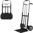 Carrinho de mão dobrável Dolly IRONPOW com capacidade de 600 libras com rodas Carrinho de mão dobrável Dolly IRONPOW com capacidade de 600 libras com rodas