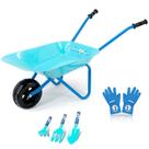 Carrinho de Mão Infantil Colwelt Steel com Ferramentas e Luvas