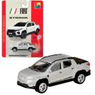 Carrinho de Metal Fiat Strada Prata Pneus de Borracha CKS