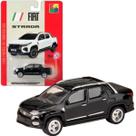 Carrinho de Metal Fiat Strada Preto Pneus de Borracha CKS