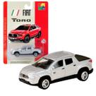 Carrinho de Metal Fiat Toro Prata Pneus de Borracha CKS Carrinho de Metal Fiat Toro Prata Pneus de Borracha CKS