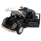 Carrinho De metal Fusca Clássico polícia 1/32 Miniatura Coleção