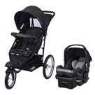 Carrinho de passeio Baby Trend Journey Jogger Travel System preto