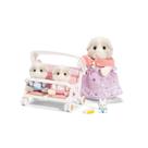 Carrinho de passeio Calico Critters Patty & Paden com Penny Guinea Pig