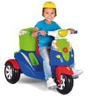 Carrinho de Passeio e Pedal para Bebe Calesita Moto Uno Azul