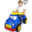Carrinho de Passeio e Pedal para Bebe Maral Sport Car Azul