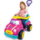 Carrinho de Passeio e Pedal para Bebe Maral Sport Car Rosa Carrinho de Passeio e Pedal para Bebe Maral Sport Car Rosa