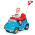 Carrinho de Passeio Fouks Fusca Azul Com Pedal e Empurrador Carrinho de Passeio Fouks Fusca Azul Com Pedal e Empurrador