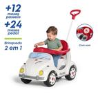 Carrinho De Passeio Fusca Fouks Infantil Pedal Motoca Protetor Branco