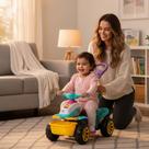 Carrinho de Passeio Infantil Quadriciclo Haste Pedal Rosa Menina Até 3 Anos Carrinho de Passeio Infantil Quadriciclo Haste Pedal Rosa Menina Até 3 Anos