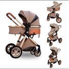 Carrinho de passeio p/ bebe 6 em 1-modelo europeu c/moises reversivel-conforto e luxo carrinho ares plus:ares plus rosê