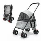 Carrinho de Passeio Pet para Cães e Gatos 10kg Dobrável