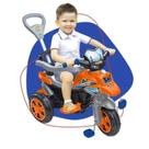 Carrinho De Passeio Triciclo Infantil Moto Trail Laranja - Maral