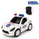 Carrinho De Policia Infantil Com Luz LED Som E Movimento Divertido