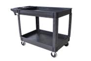 Carrinho de serviço utilitário MaxWorks 80858 227 kg com 2 bandejas e rodas Carrinho de serviço utilitário MaxWorks 80858 227 kg com 2 bandejas e rodas