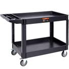 Carrinho de serviço utilitário VEVOR 2 Shelf 250 kg com rodas giratórias