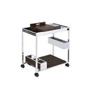 Carrinho de servir Casafoyer Lisses Metal Chrome 2 compartimentos