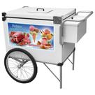 Carrinho de Sorvete Cefaz Branco Rodas de Bicicleta BL34P/GS