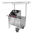 Carrinho de Tapioca Cefaz Luxo Inox Rodas Maciças e Toldo L13M/T