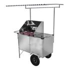 Carrinho de Tapioca Cefaz Luxo Inox Rodas Pneumáticas e Toldo L14P/T