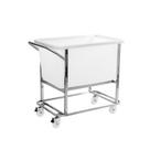 Carrinho De Transporte Inox Caixa Plastica 180 Litros Imeca