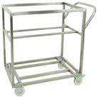 Carrinho De Transporte Inox Para Cuba Plastica 90L Imeca