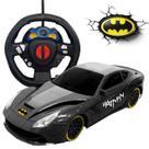 Carrinho do Batman Controle Volante 3 Funções Autoracing