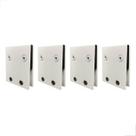 Carrinho Duplo P Trilho Invertido Concava 1126Dcp Branco 4un