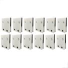 Carrinho Duplo Trilho Invertido Concava 1126Dcp Branco 10un