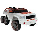 Carrinho Elétrico Infantil Monster Magma 12V Branco BANG TOYS Carrinho Elétrico Infantil Monster Magma 12V Branco BANG TOYS