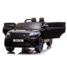 Carrinho Elétrico Masculino/Feminino Infantil Land Rover Velar Preto Com Led Luzes MP3 Farol SD Controle Remoto