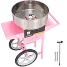 Carrinho elétrico VEVOR para máquina de algodão doce 1000W com tigela rosa