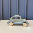 Carrinho em Madeira - Fusca Verde e Azul