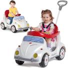 Carrinho Fouks Branco de Passeio e Pedal para Bebe Calesita