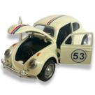 Carrinho Fusca Ferro Fricção Metal Miniatura Metal Brinquedo Fusquinha Herbie